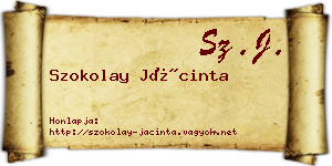 Szokolay Jácinta névjegykártya